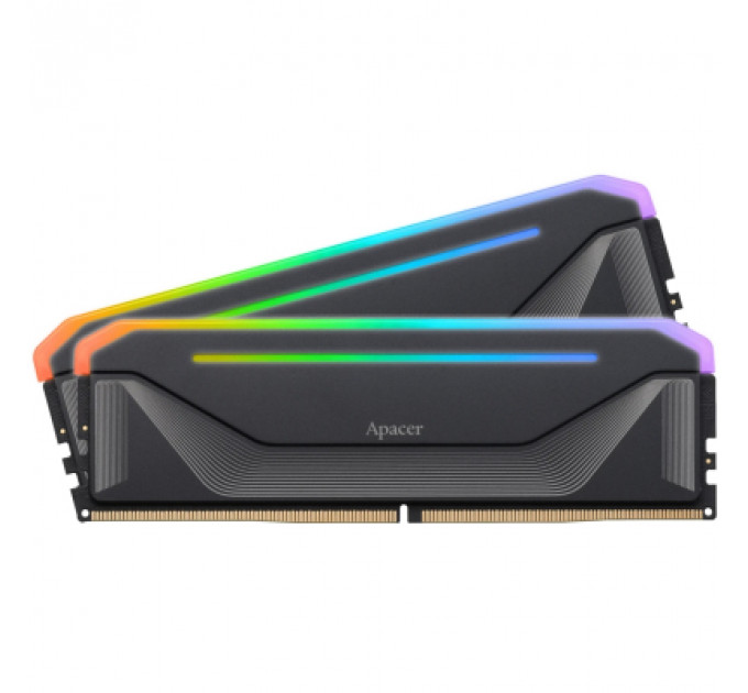 Модуль пам'яті для комп'ютера DDR5 32GB (2x16GB) 5600 MHz NOX RGB Black Apacer (AH5U32G56C522NBAA-2)