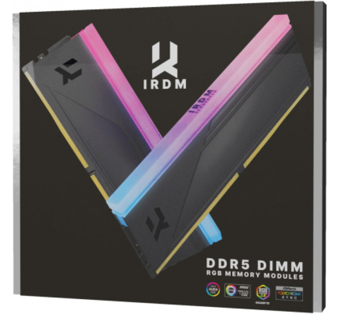 Модуль пам'яті для комп'ютера DDR5 32GB (2x16GB) 6000 MHz IRDM RGB Black Goodram (IRG-60D5L30S/32GDC)