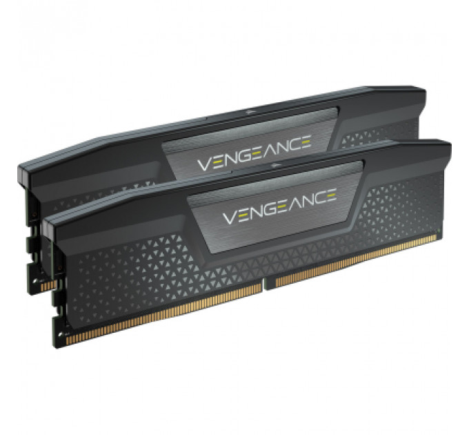 Модуль пам'яті для комп'ютера DDR5 64GB (2x32GB) 6000 MHz Vengeance Black Corsair (CMK64GX5M2B6000C40)
