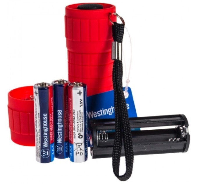 Westinghouse Ліхтар Westinghouse 3W WF1531 + 3xAA R6 + подарунок WF 87-3R03PD16 red (WF1531-3R6PCB-PR1)