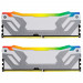 Модуль пам'яті для комп'ютера DDR5 48GB (2x24GB) 8400 MHz Renegade RGB White/Silver Kingston Fury (ex.HyperX) (KF584CU40RWAK2-48)