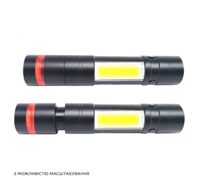 Ліхтар Quantum Assistant 3W LED+COB з USB з функцією Power Bank (QM-FL1030)