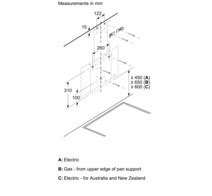 Bosch Витяжка кухонна Bosch DWK63PJ20T