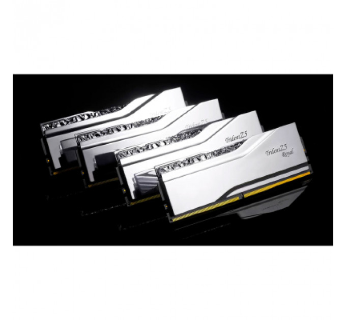 Модуль пам'яті для комп'ютера DDR5 32GB (2x16GB) 7600 MHz Trident Z5 Royal Silver G.Skill (F5-7600J3646G16GX2-TR5S)