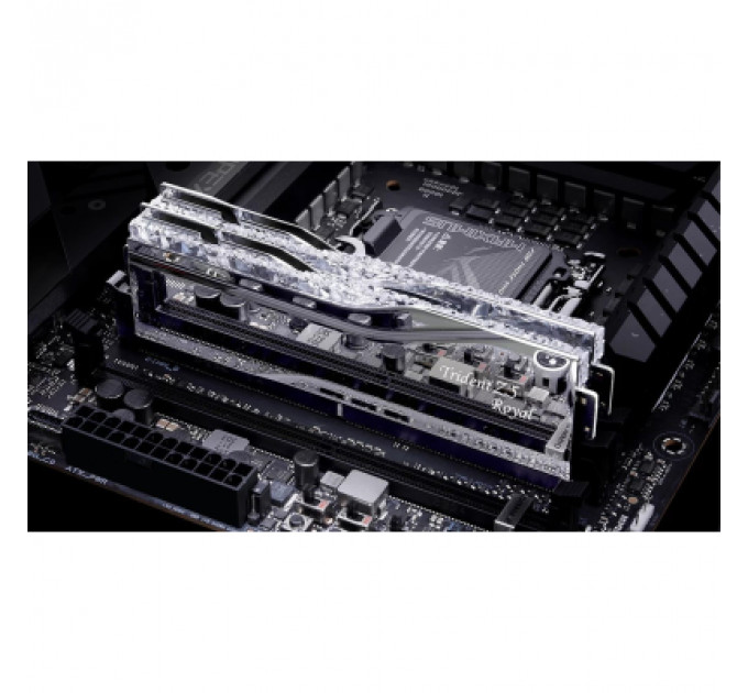 Модуль пам'яті для комп'ютера DDR5 32GB (2x16GB) 7600 MHz Trident Z5 Royal Silver G.Skill (F5-7600J3646G16GX2-TR5S)