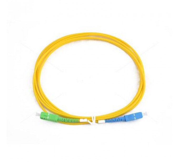 Оптичний патчкорд Cor-X SC/UPC-SC/APC SingleMode Simplex 3м (OFPC-SC/UPC-SC/APC-3)