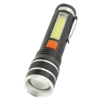 Ліхтар Quantum Helper 10W LED zoom +COB з USB (QM-FL1032)