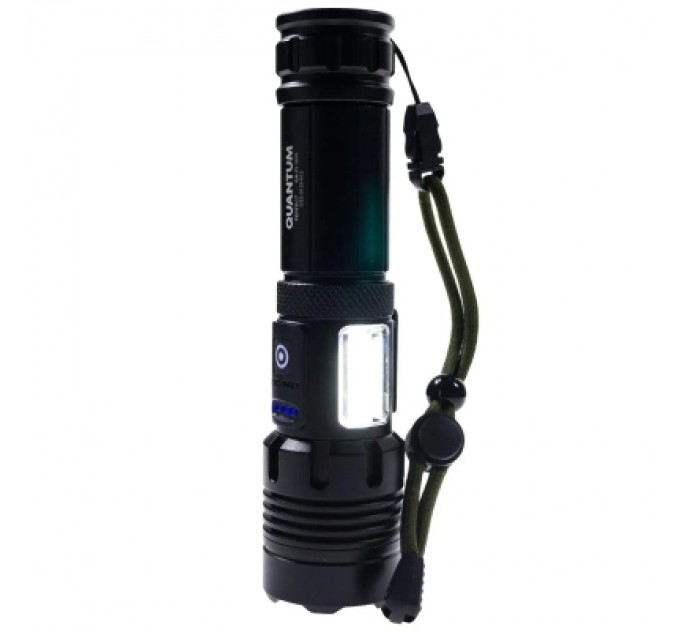 Ліхтар Quantum Perfect 5WLED zoom+3WCOB з функ Power Bank Li-ion26650/4500mAh (QM-FL1035-СB)