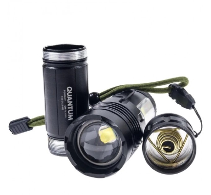 Ліхтар Quantum Perfect 5WLED zoom+3WCOB з функ Power Bank Li-ion26650/4500mAh (QM-FL1035-СB)