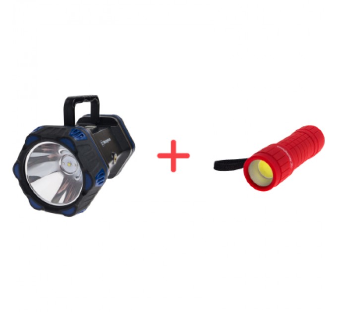 Ліхтар Westinghouse 8W LED COB WF217 з USB з функ Power Bank + подарунок WF 87-3R03PD16 red (WF217-CB-PR1)