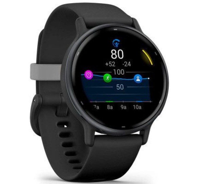 Garmin Смарт-годинник Garmin vivoactive 5, Black/Slate, GPS (010-02862-10)