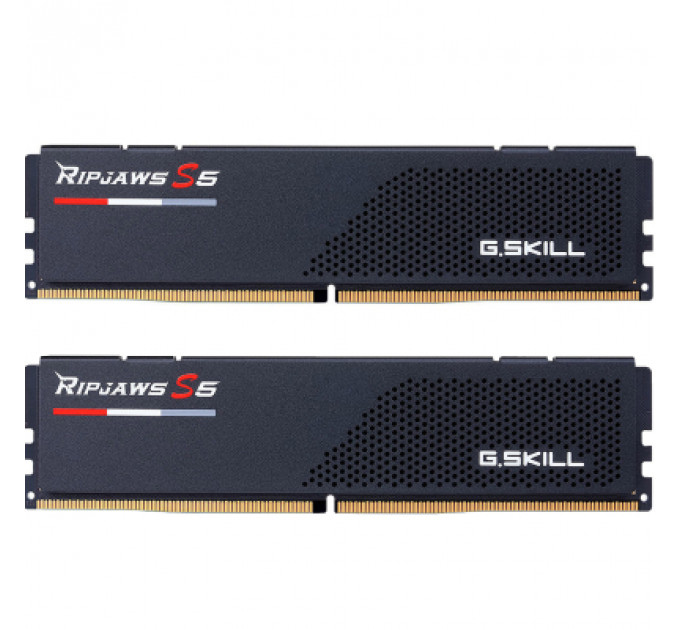 Модуль пам'яті для комп'ютера DDR5 96GB (2x48GB) 5600 MHz Ripjaws S5 Matte Black G.Skill (F5-5600J4040D48GX2-RS5K)
