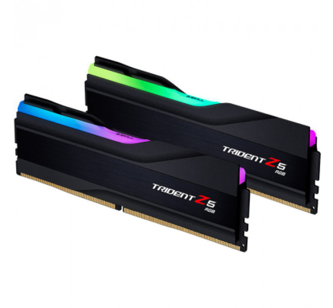 Модуль пам'яті для комп'ютера DDR5 96GB (2x48GB) 5600 MHz Trident Z5 RGB Matte Black G.Skill (F5-5600J4040D48GX2-TZ5RK)
