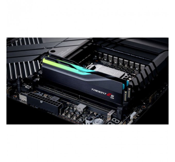 Модуль пам'яті для комп'ютера DDR5 96GB (2x48GB) 5600 MHz Trident Z5 RGB Matte Black G.Skill (F5-5600J4040D48GX2-TZ5RK)