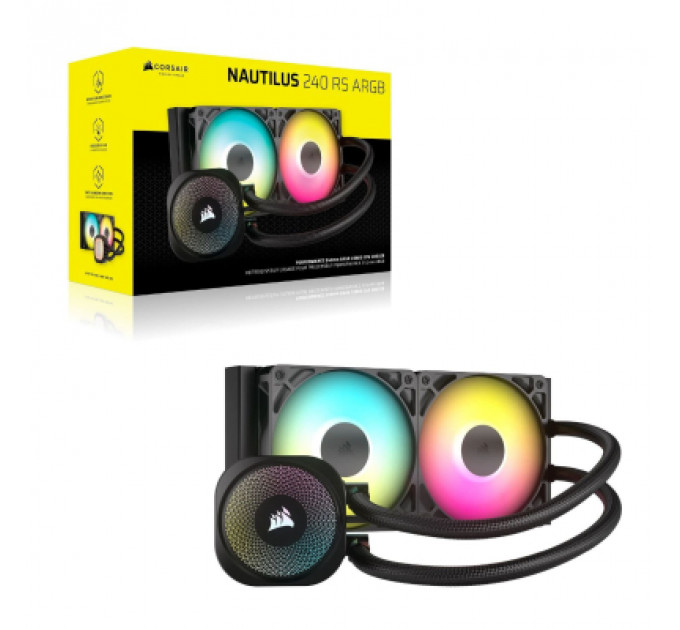 Система рідинного охолодження Corsair NAUTILUS 240 ARGB (CW-9060092-WW)
