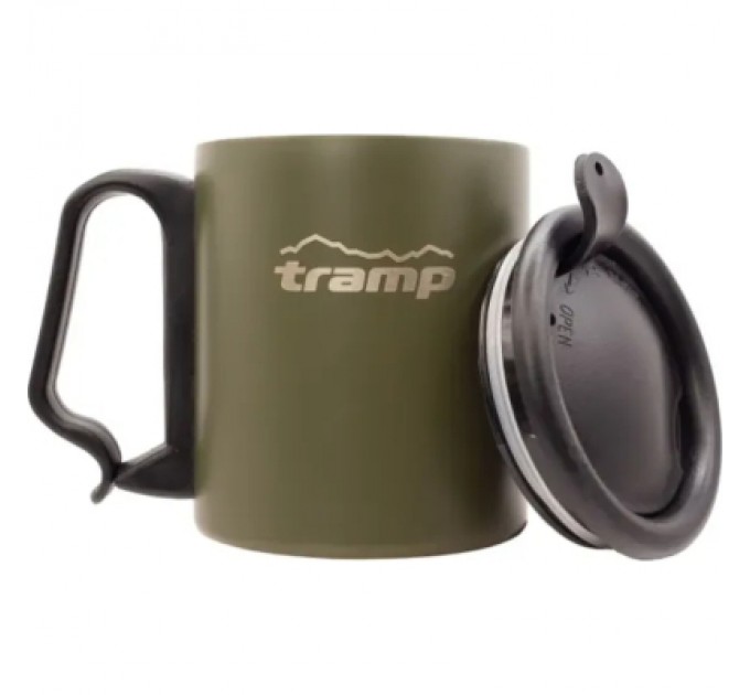 Tramp Чашка туристична Tramp з поїлкою і защіпкою 350 мл Olive (UTRC-020-olive)