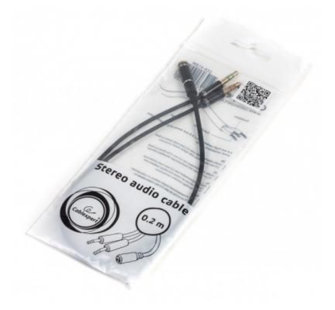 Cablexpert Кабель мультимедійний Jack 3.5mm F to 2 x Jack 3.5mm M Cablexpert (CCA-418M)