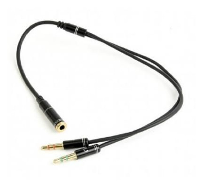 Cablexpert Кабель мультимедійний Jack 3.5mm F to 2 x Jack 3.5mm M Cablexpert (CCA-418M)