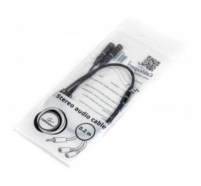 Cablexpert Кабель мультимедійний Jack 3.5mm M to 2 x Jack 3.5mm F (4pin) Cablexpert (CCA-417M)