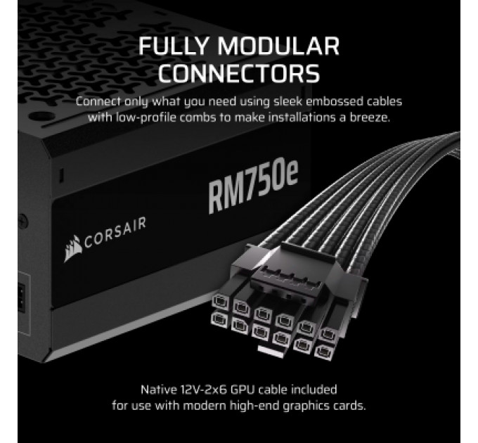 Блок живлення Corsair 750W RM750e (CP-9020295-EU)