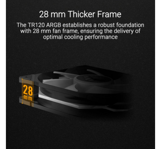 Кулер до корпусу ASUS TUF GAMING TR120 FAN ARGB BLACK (90DA0090-B09000)