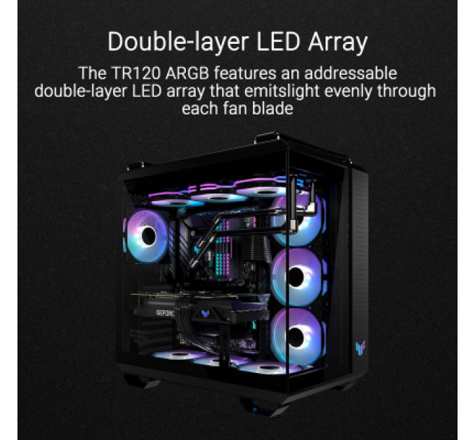 Кулер до корпусу ASUS TUF GAMING TR120 FAN ARGB WHITE (90DA0093-B09000)