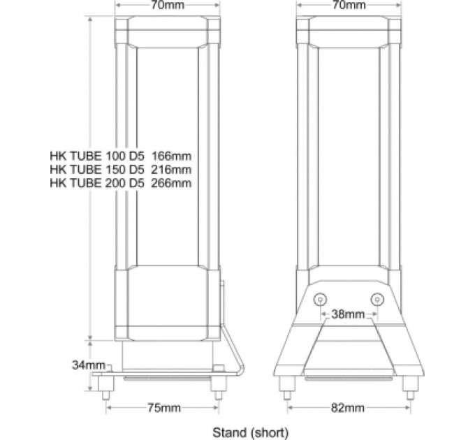 Резервуар для СРО Alphacool Watercool HEATKILLER Tube 100 D5 без помпи (30203)