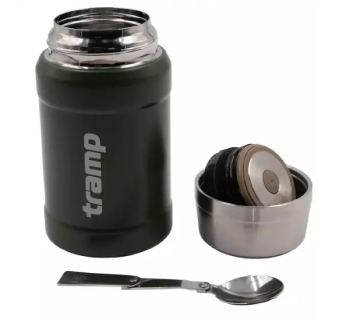 Tramp Термос Tramp з широким горлом в чохлі 0.8 л Olive (UTRC-132-olive)