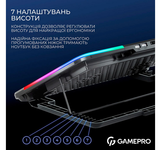 Охолоджуюча підставка для ноутбука GamePro CP590