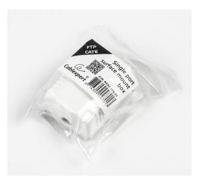 Комп'ютерна розетка Cablexpert RJ45x1 FTP, cat.6 (NCAC-1F6-01)