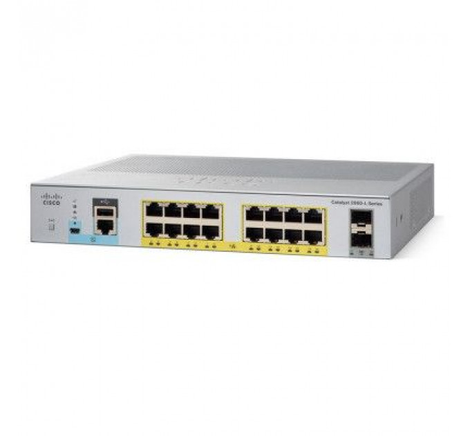 Комутатор мережевий Cisco C1000-16T-2G-L