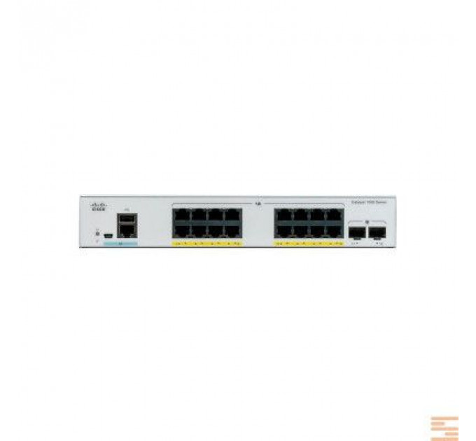 Комутатор мережевий Cisco C1000-16T-2G-L