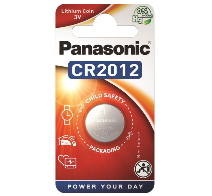 Panasonic Батарейка CR 2012 Panasonic (CR-2012EL/1B)