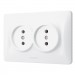 Videx Розетка Videx BINERA 2ая (VF-BNSK2-W)