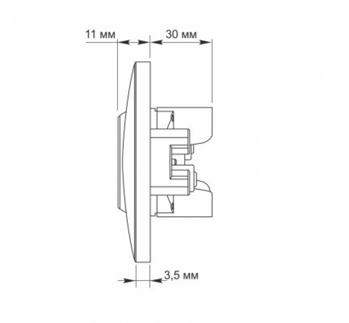 Videx Розетка Videx BINERA 2ая (VF-BNSK2-W)