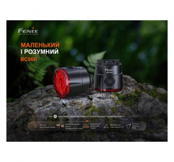 Задня велофара Fenix BC06R