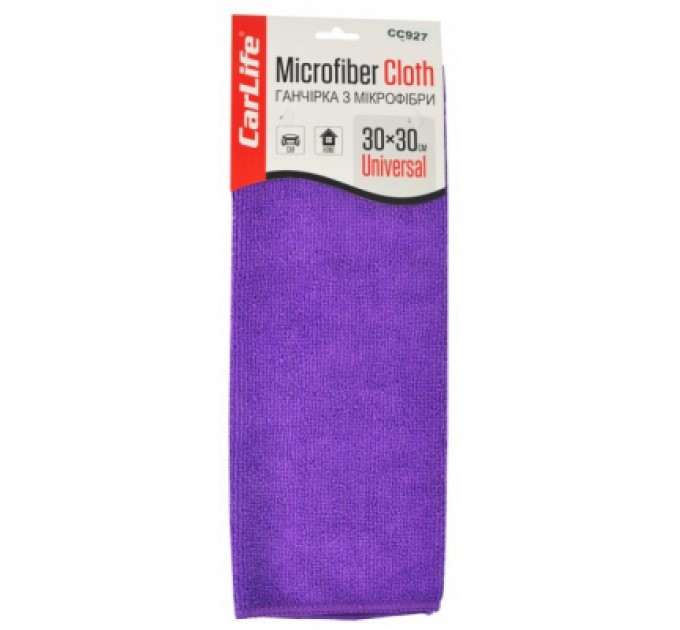CarLife Автомобільна серветка CarLife 30*30 см фіолетова (CC927)