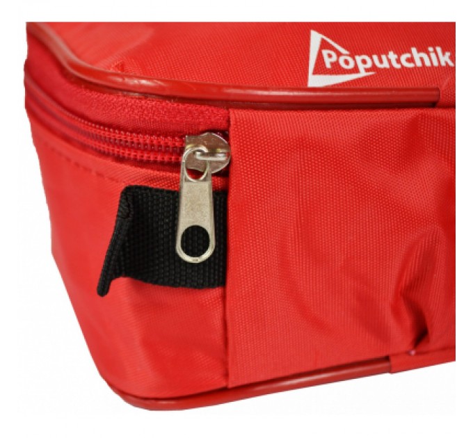 Автомобільна аптечка Poputchik "Євростандарт" згідно ТУ футляр м'який червоний (02-005-М)