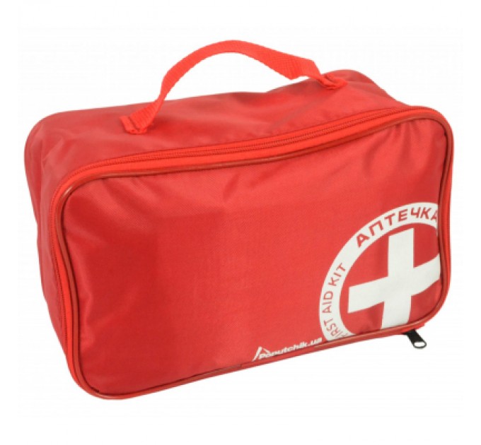 Автомобільна аптечка Poputchik -2 (АМА-2) згідно ДСТУ 3961-2000 футляр м'який червоний 30х1 (02-025-М)