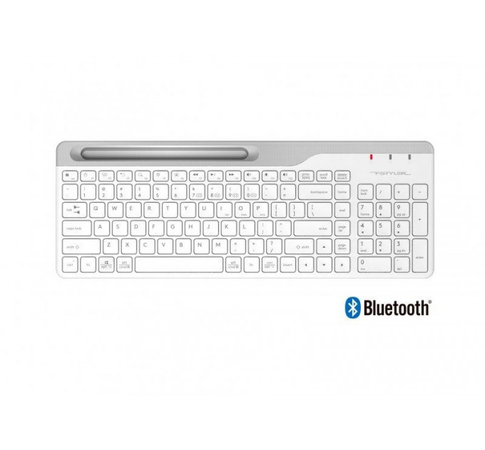 Клавіатура бездротова A4Tech Fstyler FBK25 White 
