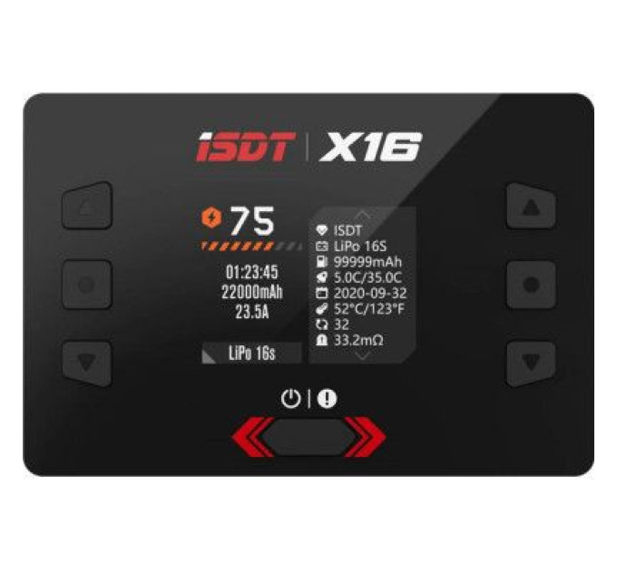 iSDT Зарядний пристрій для дрона iSDT X16,1100W x 2/20A x 2 Dual Channel (HP0015.X16)