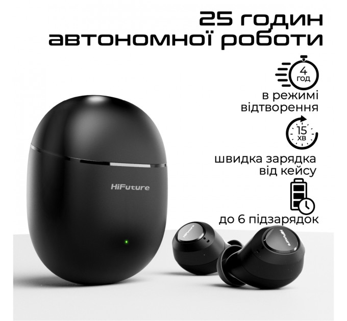 Bluetooth-гарнітура HiFuture OlymBuds3 Black (olymbuds3.black)