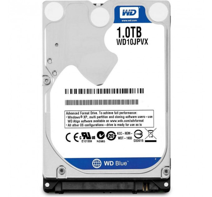 Накопичувач HDD 2.5" SATA 1.0TB WD Scorpio Blue 5400rpm 8MB (WD10JPVX)