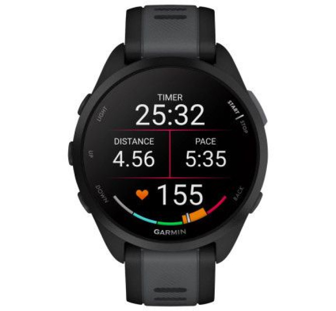 Garmin Смарт-годинник Garmin Forerunner 165, GPS, Black/Slate Grey, GPS (010-02863-20)