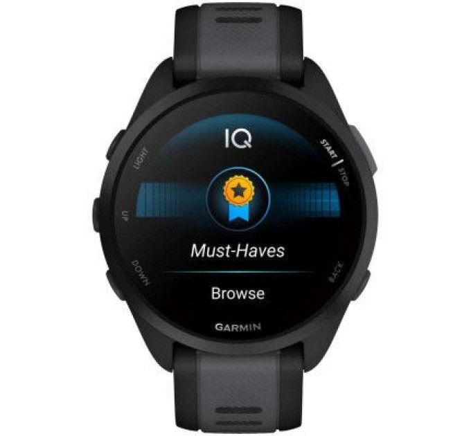 Garmin Смарт-годинник Garmin Forerunner 165, GPS, Black/Slate Grey, GPS (010-02863-20)