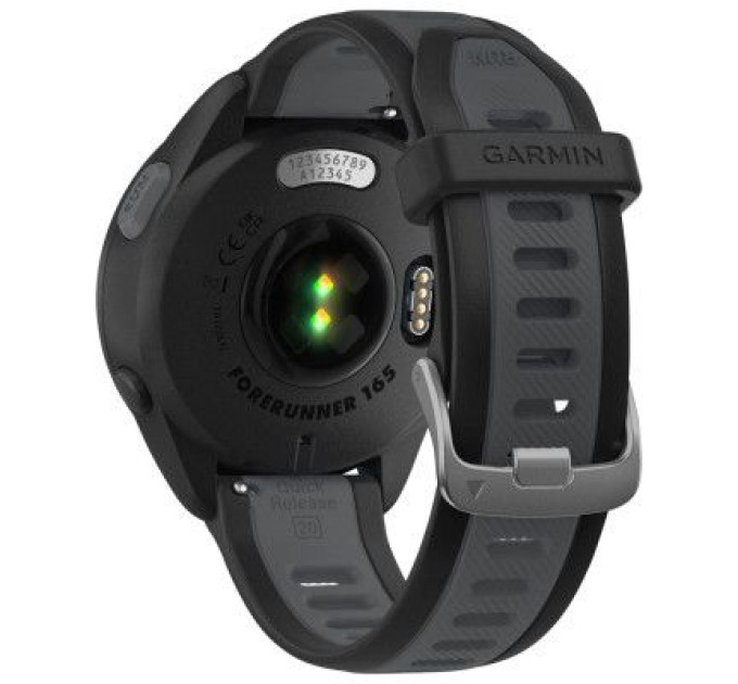 Garmin Смарт-годинник Garmin Forerunner 165, GPS, Black/Slate Grey, GPS (010-02863-20)