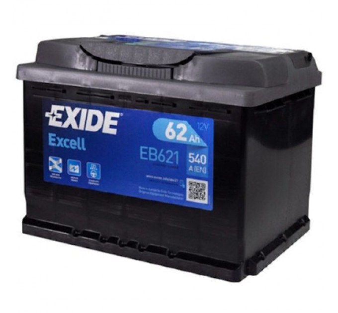 EXIDE Акумулятор автомобільний EXIDE EXCELL 62A (EB621)