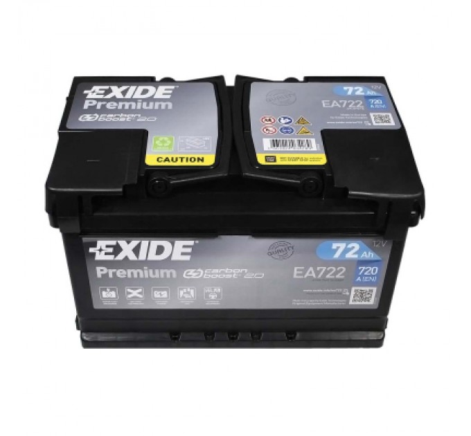 EXIDE Акумулятор автомобільний EXIDE PREMIUM 72A (EA722)