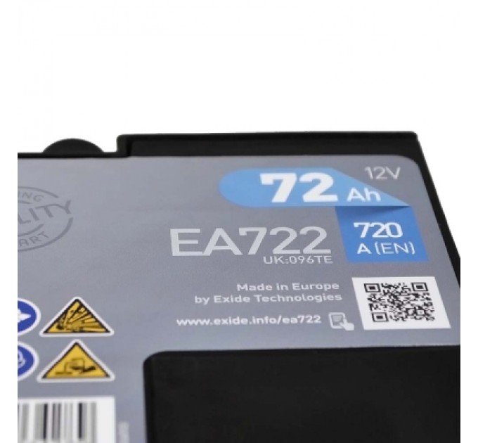 EXIDE Акумулятор автомобільний EXIDE PREMIUM 72A (EA722)