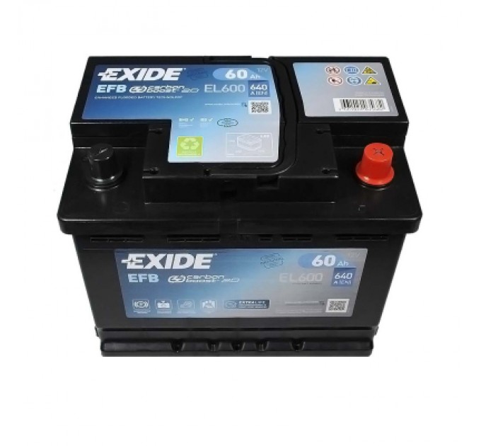 EXIDE Акумулятор автомобільний EXIDE START-STOP EFB 60A (EL600)